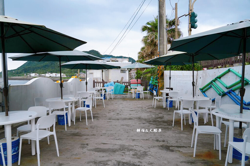 新北石門海景咖啡,金點草里驛棧,草里漁港藍白希臘風,北海岸咖 新北石門海景咖啡,金點草里驛棧,草里漁港藍白希臘風,北海岸咖