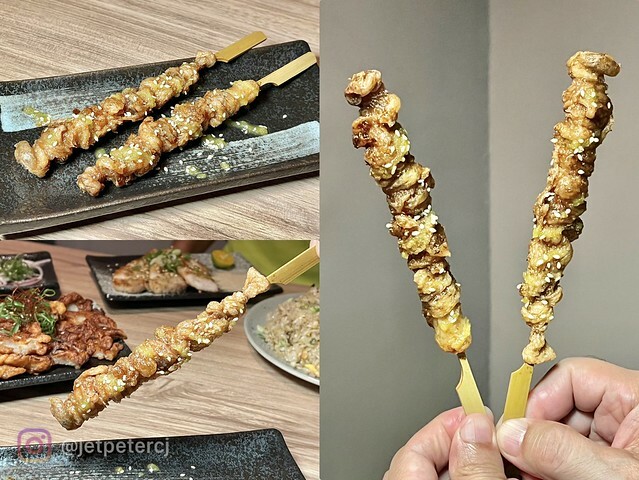 ＋（板橋居酒屋）暮樂町居酒屋～現烤柚香雞皮、香噴噴菇菇炒飯、