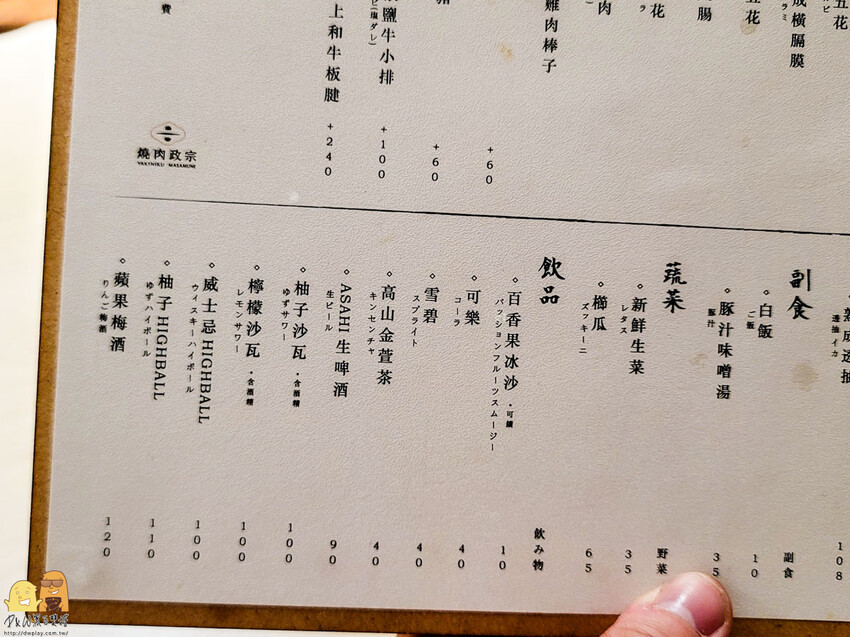 台北東區平價個人燒烤-燒肉政宗YAKINIKU MASAMUNE，路易奇電力公司新品牌，推美國熟成橫膈膜跟月見雞肉棒子