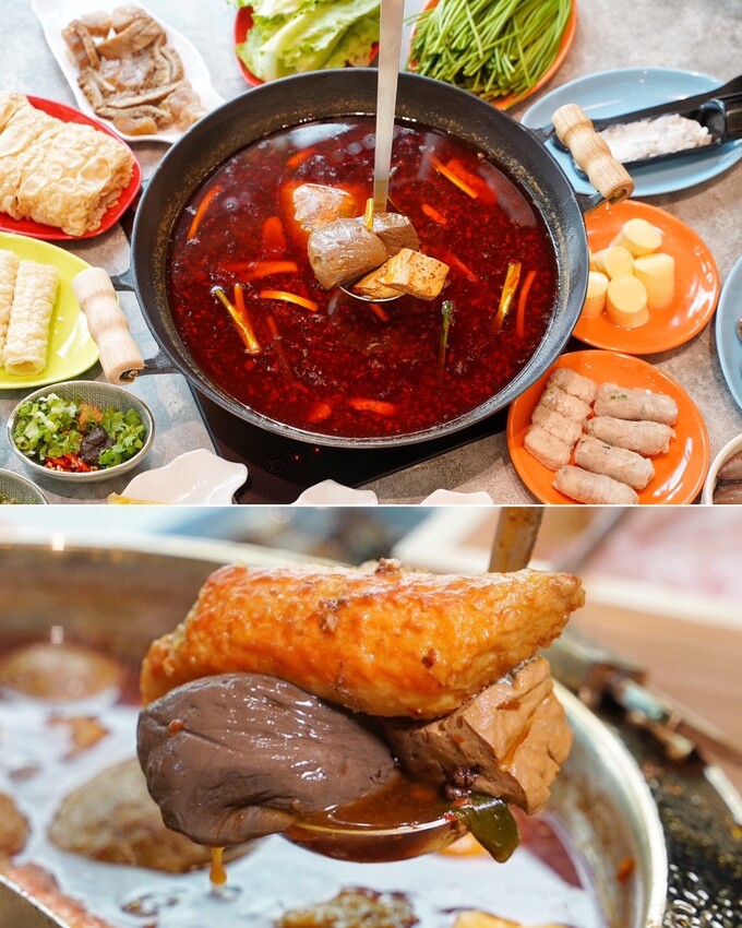石頭火鍋推薦！「韋爐復刻食鍋台中公益店」強勢回歸！上百種食材任君挑選，自助吧還有10多種冰品任你吃到飽！湯頭厲害、食材又新鮮，聚餐首選推薦～ - 阿華田的美食日記