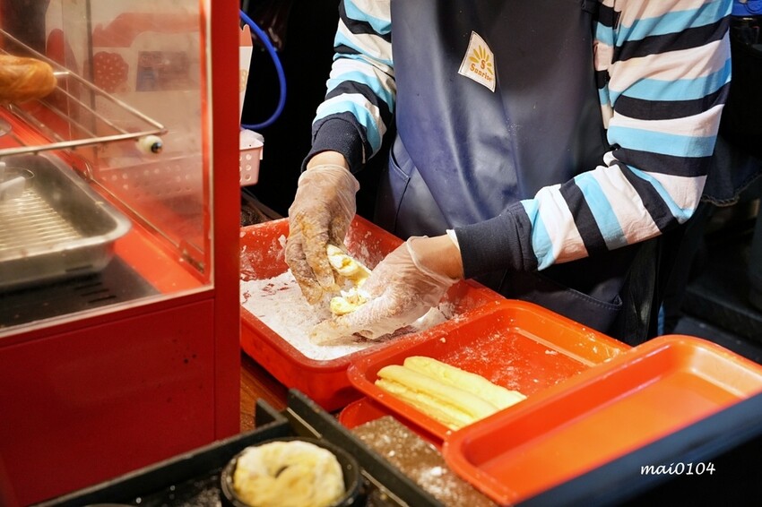 台北市大安區臨江夜市（原通化夜市）美食推薦｜雅米現烤甜甜圈&雞蛋糕～在台北也吃的到檜木甜甜圈，早餐、點心、下午茶
