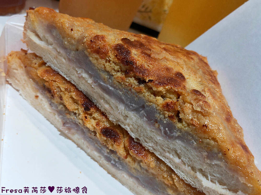 高雄飲料【垕飲】桂花凍＋桂花粉粿的桂香滋味！加厚雙餡芋泥厚片吐司超過癮│厚香蒜特好吃│左營美食