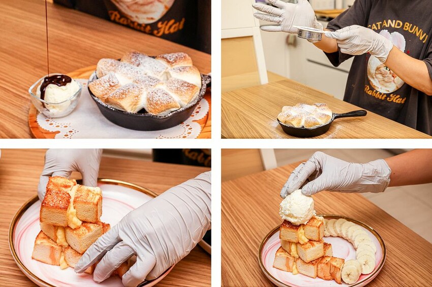 員林新店！藏在透天厝的貓互動店，被一群貓星人包圍超療癒，根本是貓控天堂，必點巨型港式舒芙蕾和金磚蜜糖吐司