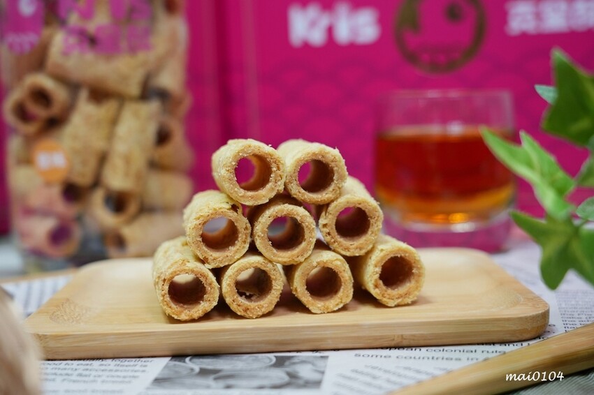 台中伴手禮｜Kris克里酥～台中逢甲夜市伴手禮推薦，蛋捲、曲