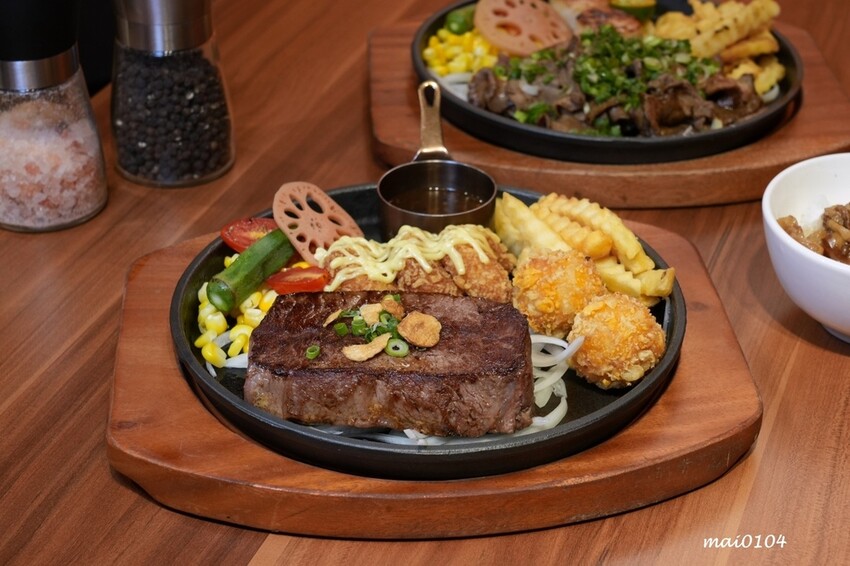 林口牛排推薦｜炙り庵steak牛排龜山長庚店～用餐享自助吧牛筋湯、牛滷汁及明治百吉冰淇淋無限供應