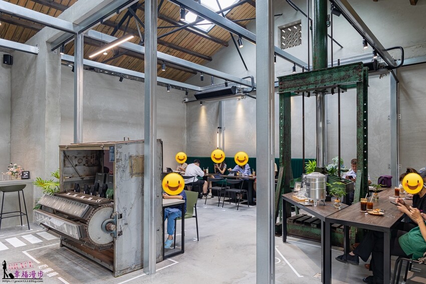 養真民珠CAFE|北斗鎮彰化縣–老牌龍口粉絲倉庫改建的咖啡廳，帶點韓系清新工業風格
