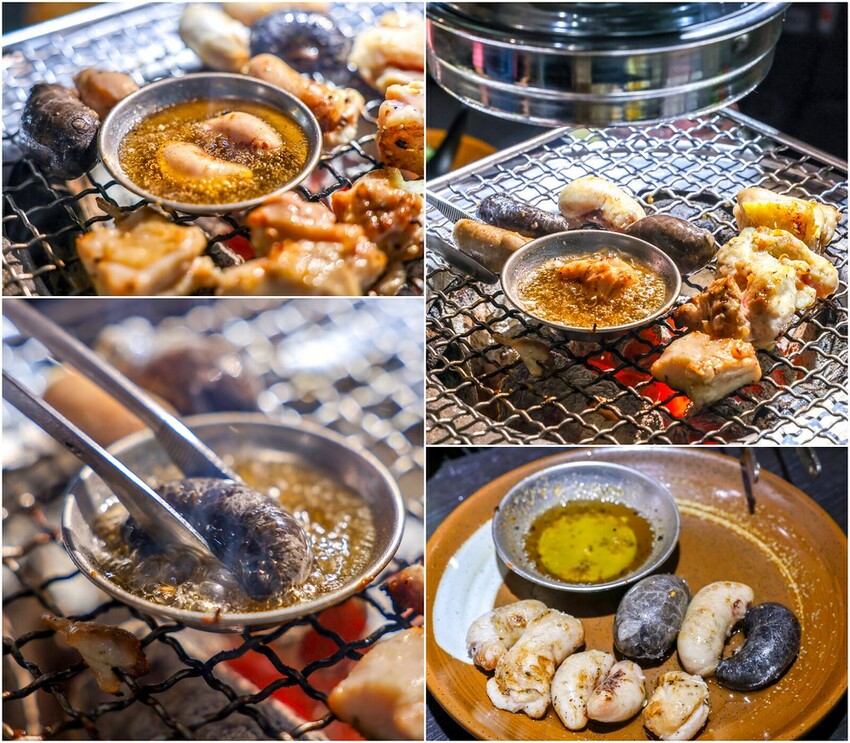 用餐時間沒預訂要排隊，台北超強炭火燒肉推薦，餐後甜點100分超強，桌邊服務懶人吃燒肉！