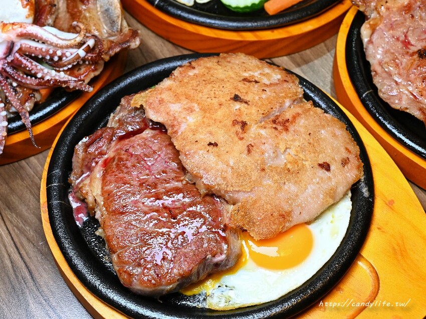 觀哞牛排館｜台中太平新開牛排館，排餐最低250元起，享咖哩飯、烤吐司、濃湯、冰淇淋自助吧吃到飽，當月壽星五折優惠