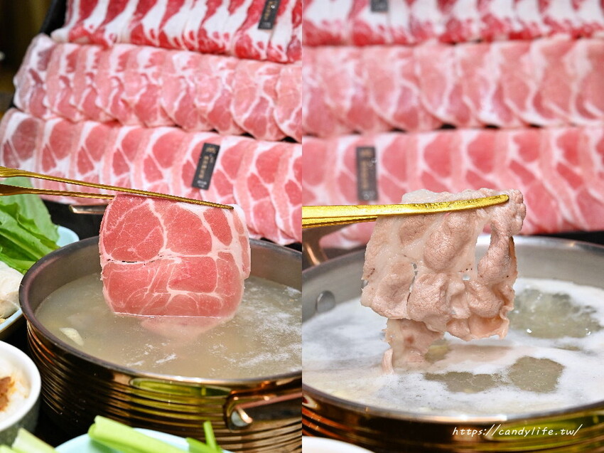 嗑肉石鍋｜台中人氣火鍋分店再一間，超狂肉瀑布，蔬食自助吧品項超過60種，還有咖哩飯、打拋豬飯吃到飽