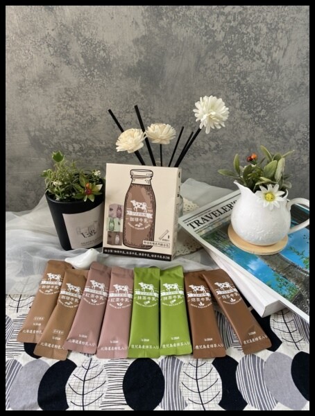 【熱銷第一的即溶品牌】【Dripoドリポ牧場】牧場系列,牛乳即溶飲品 8入綜合口味：咖啡、紅茶、抹茶、焙茶