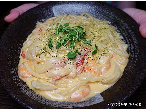 白醬海鮮烏龍麵-老串角居酒屋江翠店 (3).jpg