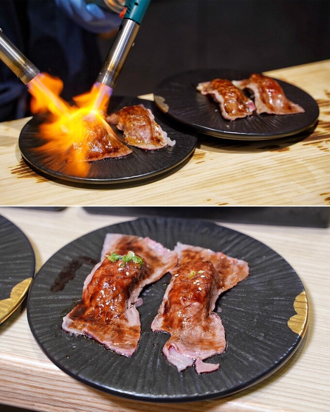 【和牛涮頭份尚順育樂世界店】苗栗首間日本A5和牛吃到飽！推薦頂級和牛套餐，能一次吃到四種和牛、炙燒和牛壽司、現烤鯛魚燒！自助吧區超豐富，還有舒適的用餐空間！ - 阿華田的美食日記