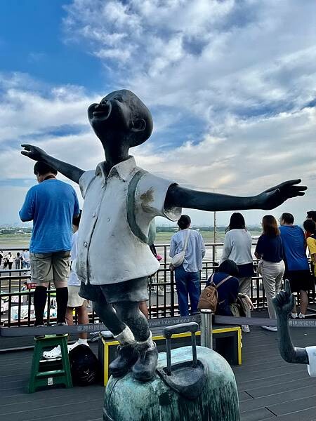 桃園國際機場第二航廈~北側觀景台5樓星巴克~南側觀景台3D彩