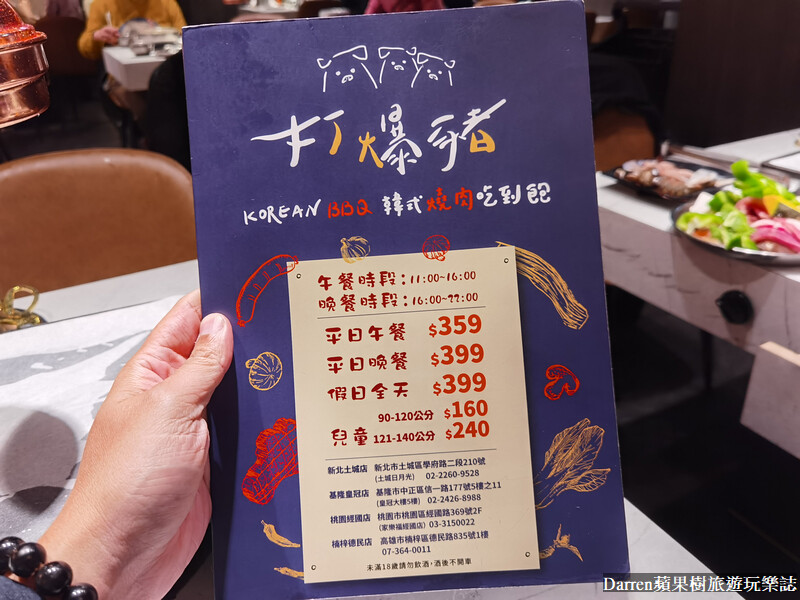 桃園吃到飽|打爆豬韓式燒肉吃到飽桃園經國店/359元韓式火烤兩吃沙拉百匯(菜單價格)