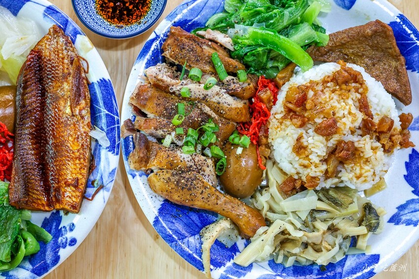 請筆記，超好吃又好看的雞腿飯只要100元超推薦！手工餛飩也很強～