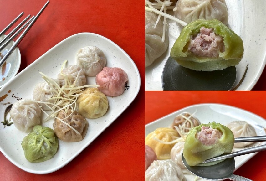 旗山老街金吉祥彩色小籠包：旗山老街美食小吃老店超密集!這家手作彩色小籠包飄香旗山20年/也有素食小籠包