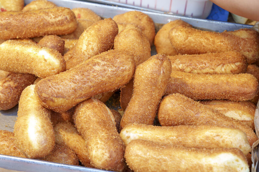 台北美食 南波One雙胞胎甜甜圈｜記憶裡的古早味「麻花捲、甜甜圈、芝麻球」　還有浮誇芋泥「超營養三明治」