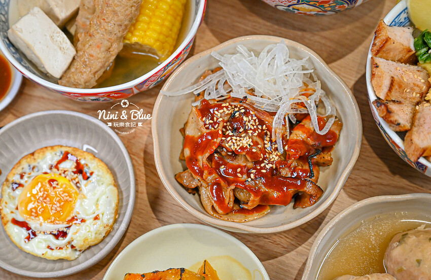 台中大里燒肉丼飯，還有熱湯免費續~對面就有停車場