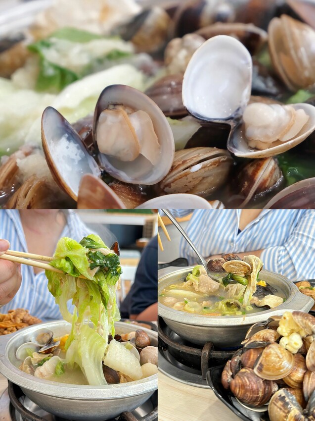 [台中沙鹿]京川鍋物 台中沙鹿店｜沙鹿店限定鍋物『蒜香爆蛤鍋』｜+$10元無鍋料換蔬菜｜涼麵、熟食周邊吃到飽｜內附菜單 - 萍姐愛分享