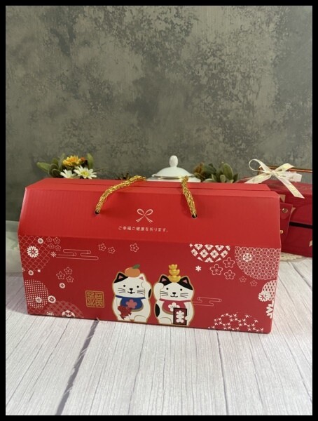 【蝦皮美食/減醣鳳梨酥推薦】【花郁甜品屋】招財貓綜合鳳梨酥禮