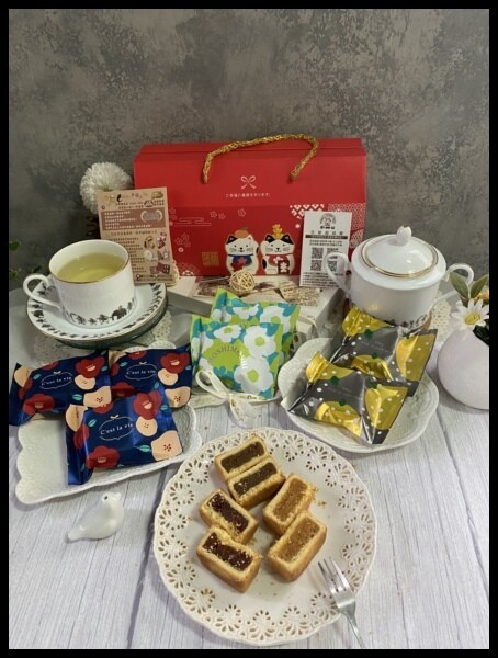 【蝦皮美食/減醣鳳梨酥推薦】【花郁甜品屋】招財貓綜合鳳梨酥禮