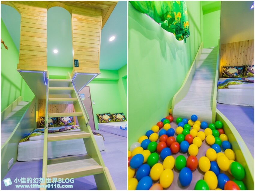 [宜蘭民宿]柏月親子民宿/溜滑梯球池主題房/獨立沙坑+遊戲區+戲水池/戶外小型海盜船+烤肉區/宜蘭親子民宿推