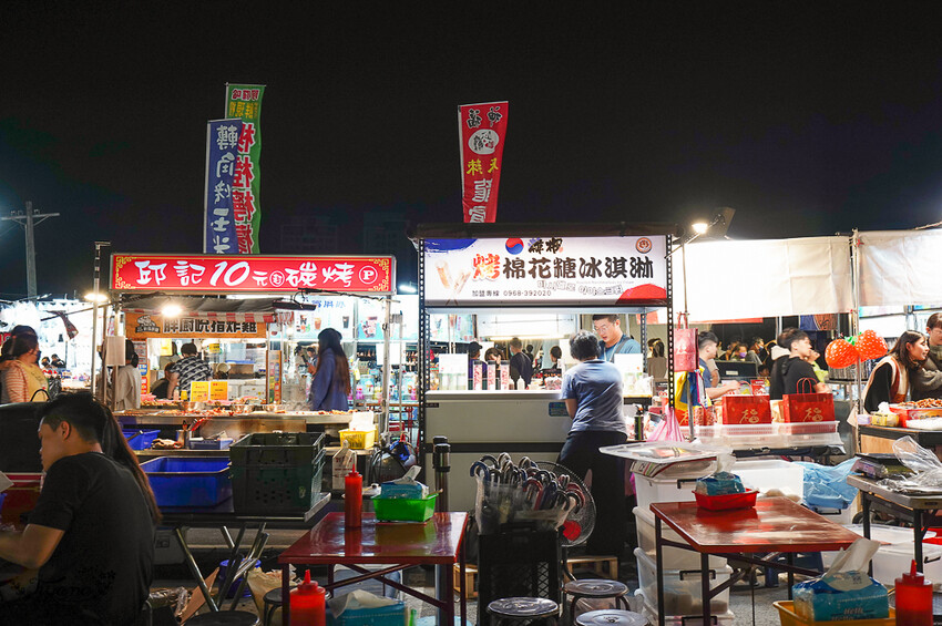 大益夜市：台南夜市4567來大益，南紡斜對面的好吃好玩的台南新夜市！！ @緹雅瑪 美食旅遊趣