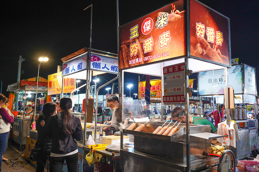 大益夜市：台南夜市4567來大益，南紡斜對面的好吃好玩的台南新夜市！！ @緹雅瑪 美食旅遊趣