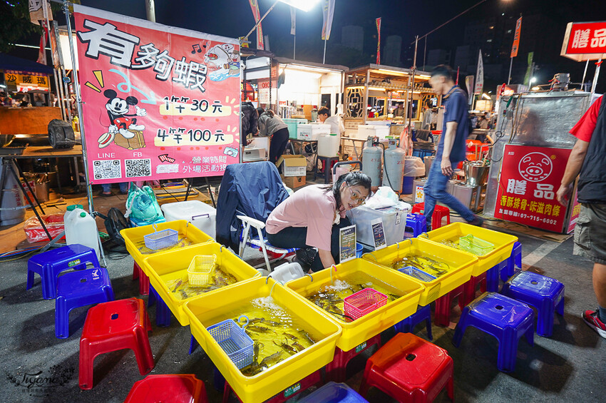 大益夜市：台南夜市4567來大益，南紡斜對面的好吃好玩的台南新夜市！！ @緹雅瑪 美食旅遊趣