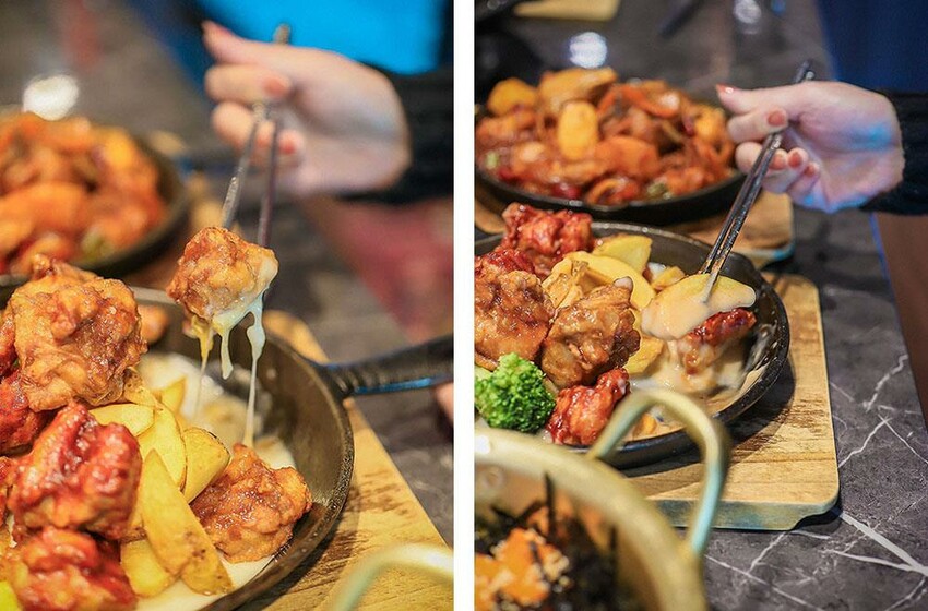 安妞韓國烤肉食堂 竹科人的私房韓式料理 店員桌邊代烤 春川辣雞、安東燉雞、拳頭飯都吃得到