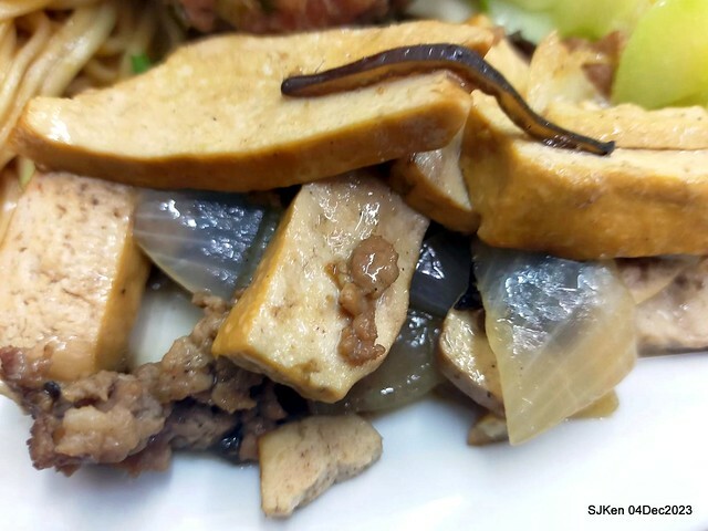 「老北京雜醬麵館」--- 獅子頭乾麵、豆包干湯與滷豆腐(Port meat ball ,vegetable and fried noodles , Gravy Tofu and Tofu with port meat soup) at Taiwan light dishes store, Taipei, Taiwan, SJKen, Dec 4, 2023