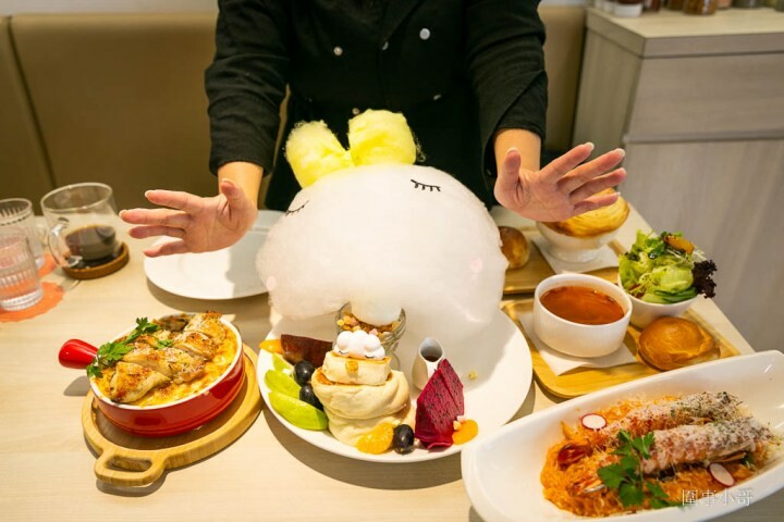 中壢內壢早午餐推薦，雲朵義大利麵！餐點好吃環境明亮雲寶寶舒芙蕾香甜美味又超可愛啊～～～ @圍事小哥的幸福相框