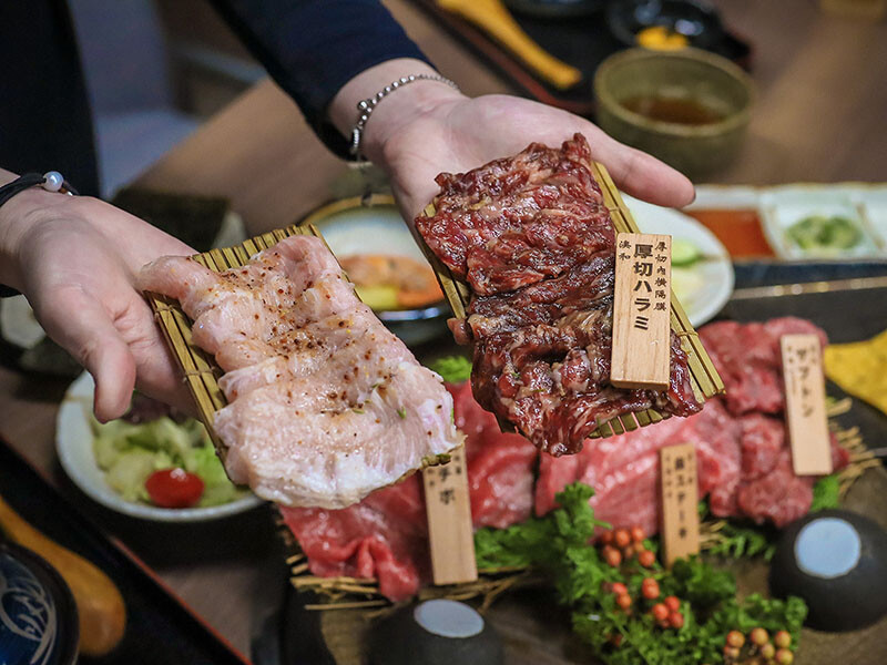 新竹上野村日式燒肉專門店 日本和牛、澳洲和牛套餐式燒肉 桌邊燒肉教學品味肉品完美肉質