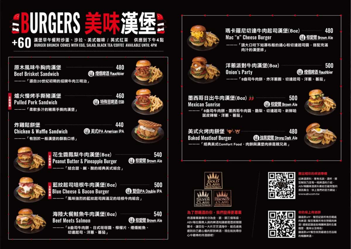 東區早午餐首選！ABV美式餐酒館台北最道地手工漢堡，美式烤肉美味爆棚。