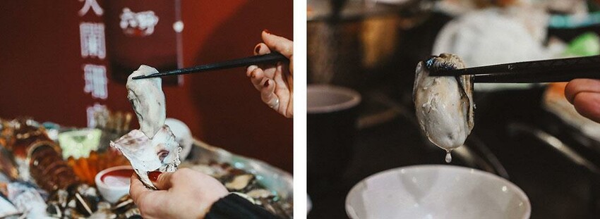 新竹六野鴛鴦鍋物全新開幕 奢華大龍蝦生食極干貝生蠔六人頂級豪華套餐只要$4999,六種自熬湯底內用白飯、王子麵免費供應