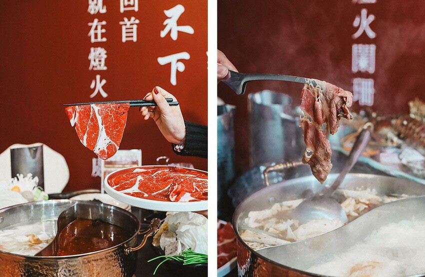 新竹六野鴛鴦鍋物全新開幕 奢華大龍蝦生食極干貝生蠔六人頂級豪華套餐只要$4999,六種自熬湯底內用白飯、王子麵免費供應