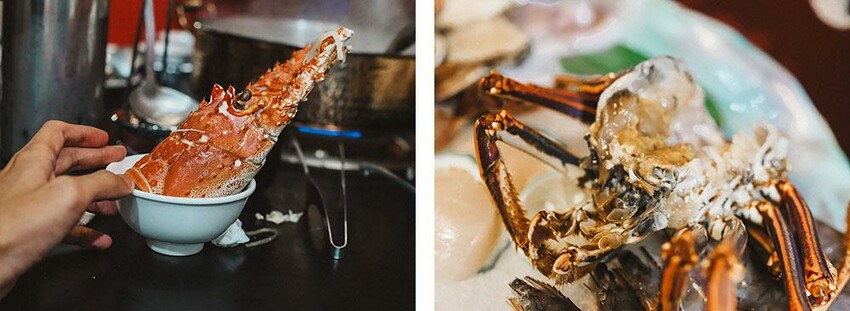 新竹六野鴛鴦鍋物全新開幕 奢華大龍蝦生食極干貝生蠔六人頂級豪華套餐只要$4999,六種自熬湯底內用白飯、王子麵免費供應