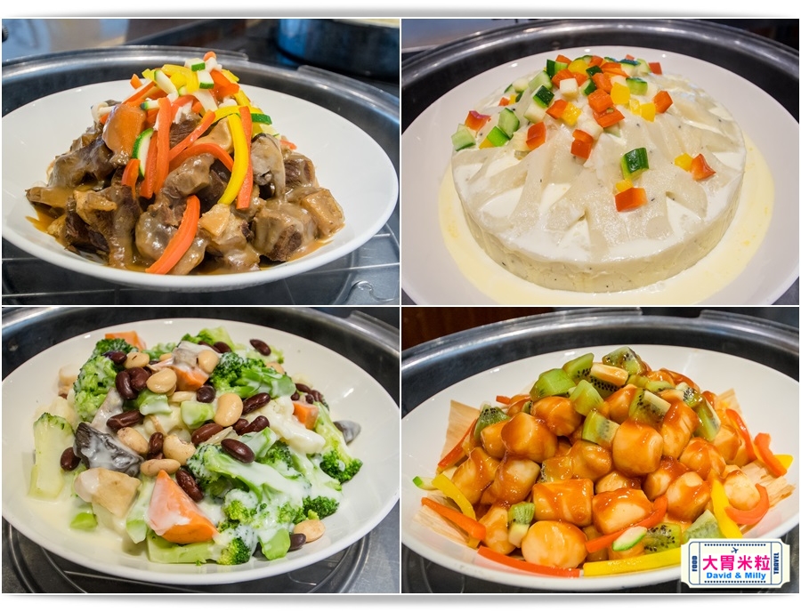 食尚Buffet月,吃到飽,高雄君鴻國際酒店,85百匯栢麗自助餐廳,招牌烤牛肉,蒙古烤肉,現點海鮮粥,精選主廚甜點,百樣餐點無限續盤 - 大胃米粒 DAVID & MILLY