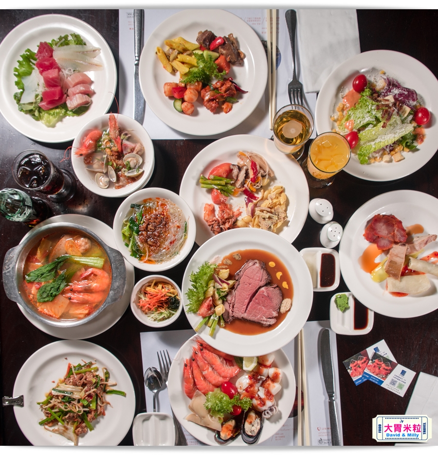 食尚Buffet月,吃到飽,高雄君鴻國際酒店,85百匯栢麗自助餐廳,招牌烤牛肉,蒙古烤肉,現點海鮮粥,精選主廚甜點,百樣餐點無限續盤 - 大胃米粒 DAVID & MILLY