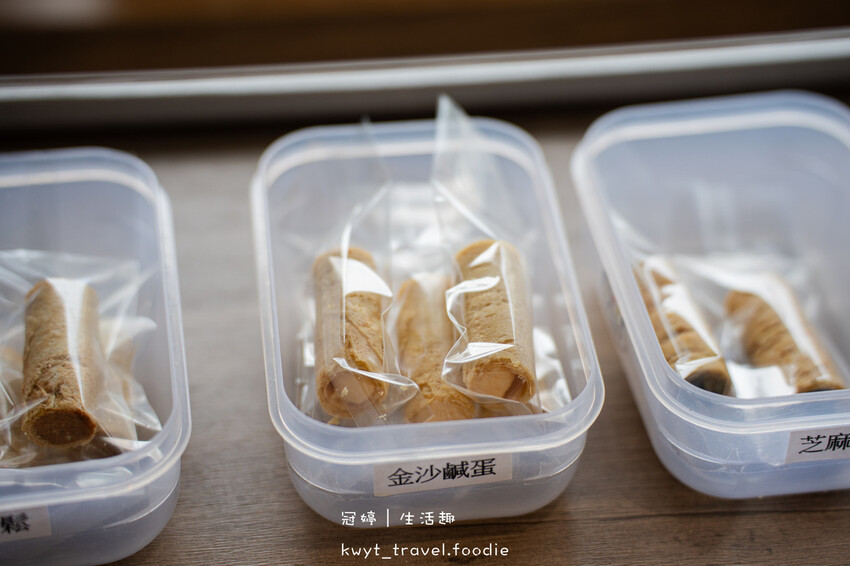 【實心蛋捲左營門市】醇濃爆餡蛋捲免費吃！高雄伴手禮，質感空間