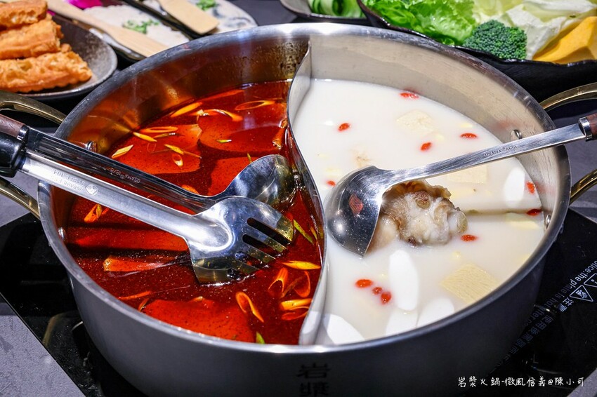 台北市信義區【台北火鍋】岩漿火鍋微風信義店，麻辣鴨血豆腐免費續！捷運市政府美食