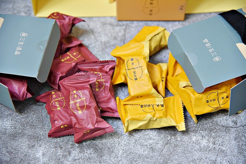 台中市潭子區三生良品 豪華禮盒 ll 春節過年禮盒推薦,濃餡蛋捲 + 爆米花生酥,讓人氣良品為這個特別的年節留下了難以忘