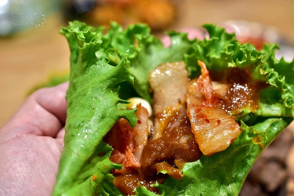 【江陵阿嬤韓鍋料理吃到飽】菜包肉 【江陵阿嬤韓鍋料理吃到飽】菜包肉