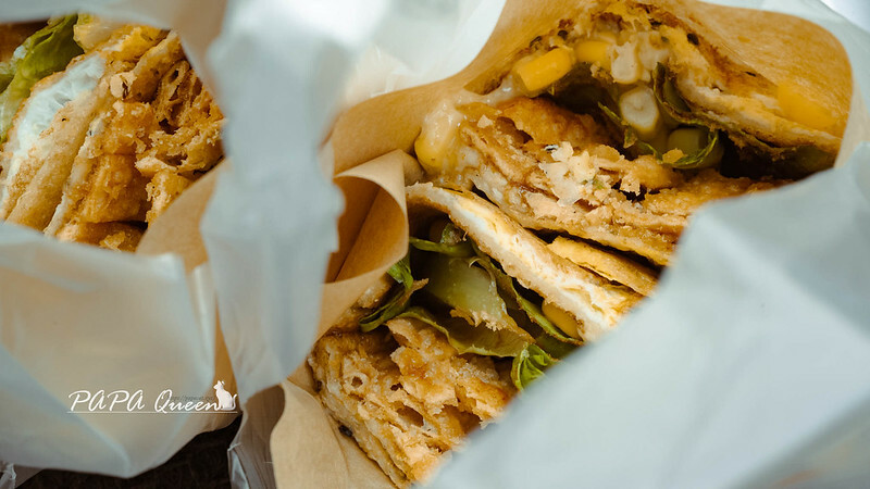 台中市西區台中｜火記-酥心煎餅果子專賣：天津風味改良Ｘ蔬食款今天想家黃金泡菜還是川麻醬？