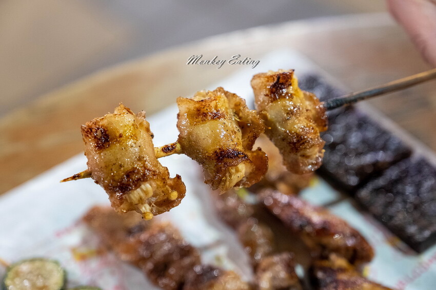 【台中南屯】直男串燒｜漁人町市集日式串燒，獨門醬汁手工燒烤，豬肉蔬菜捲、五花肉、雞皮串大推！ - 貪吃猴的幻想