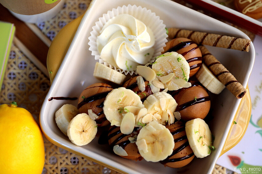 台中市西屯區視覺與味覺雙重享受的下午茶時光！滿滿幸福感 現點現烤 鹹甜口味通通有｜搗蛋檸檬現烤小鬆餅