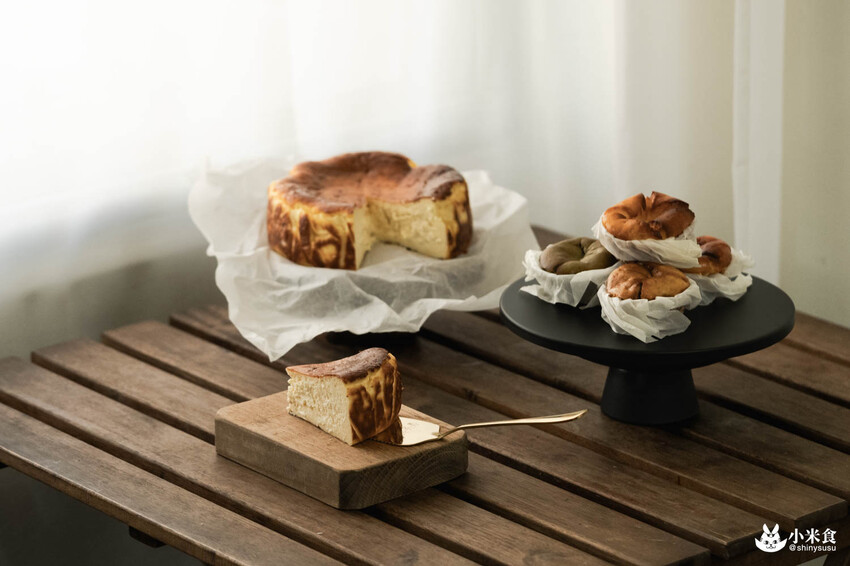 小巷陸伍巴斯克乳酪蛋糕｜不靠顏值憑實力。好吃到會上癮｜台中甜點工作室｜東區外帶宅配甜點 - 小米食