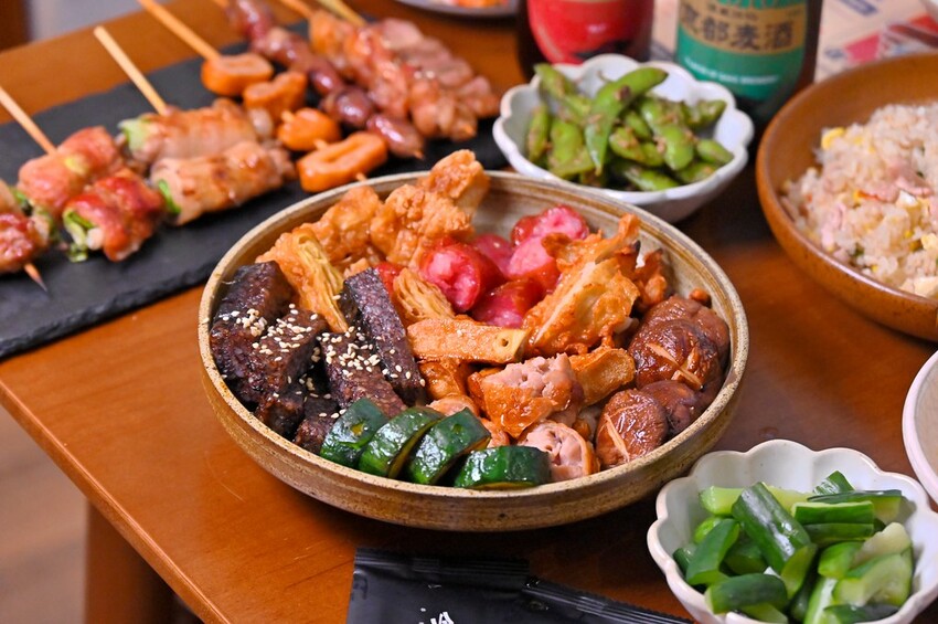 台中市北屯區台中北屯美食推薦 隱藏北屯好市多旁私藏好評串燒店 還有轉播運動比賽/今夜有局串燒餐館