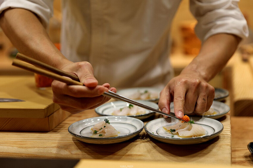 台中市北屯區想吃不一定吃的到 預約制無菜單日料 秒飛日本視覺與味蕾極致享受