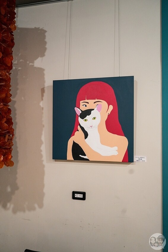 台中市西區台中復古藝廊咖啡廳｜耍廢咖啡－昭和風小店喝咖啡、吃甜點、看畫展的完美結合｜極光天氣晴藝展空間